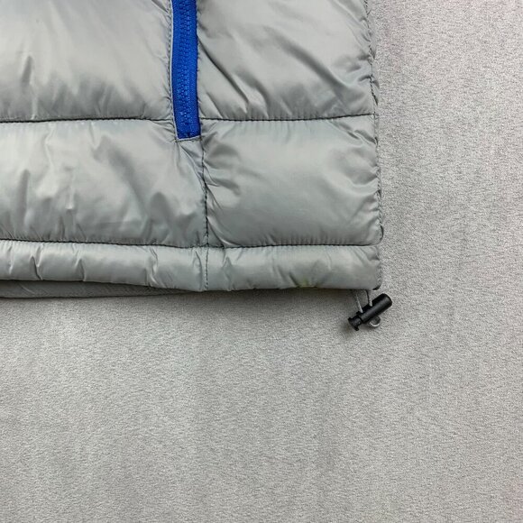 Johnnie-O Mens Hudson Vest Small Light Gray Full Zip Sleeveless Puffer Nylon - Picture 14 of 16